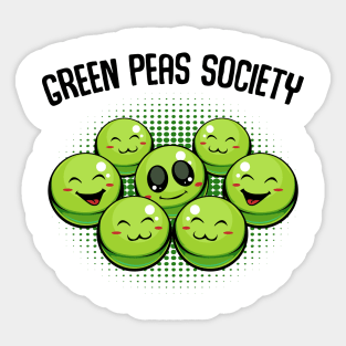 Vegan Peas Sticker